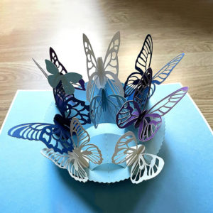Floating Butterflies - 3D Pop Up Card