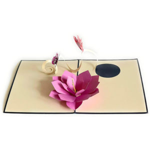 Lotus and Butterfly - 3D Pop Up Card